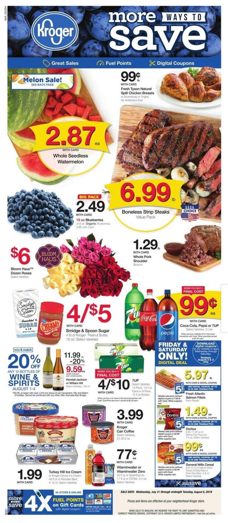 Kroger Weekly Ads & Special Buys from July 31