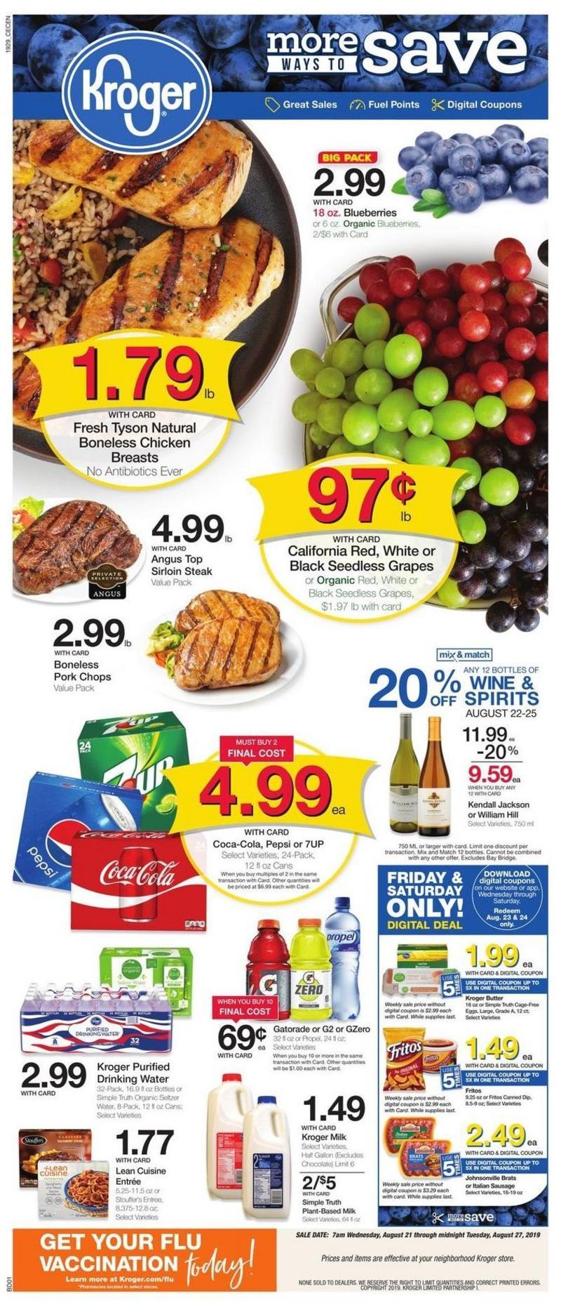 Kroger Weekly Ads & Special Buys from August 21