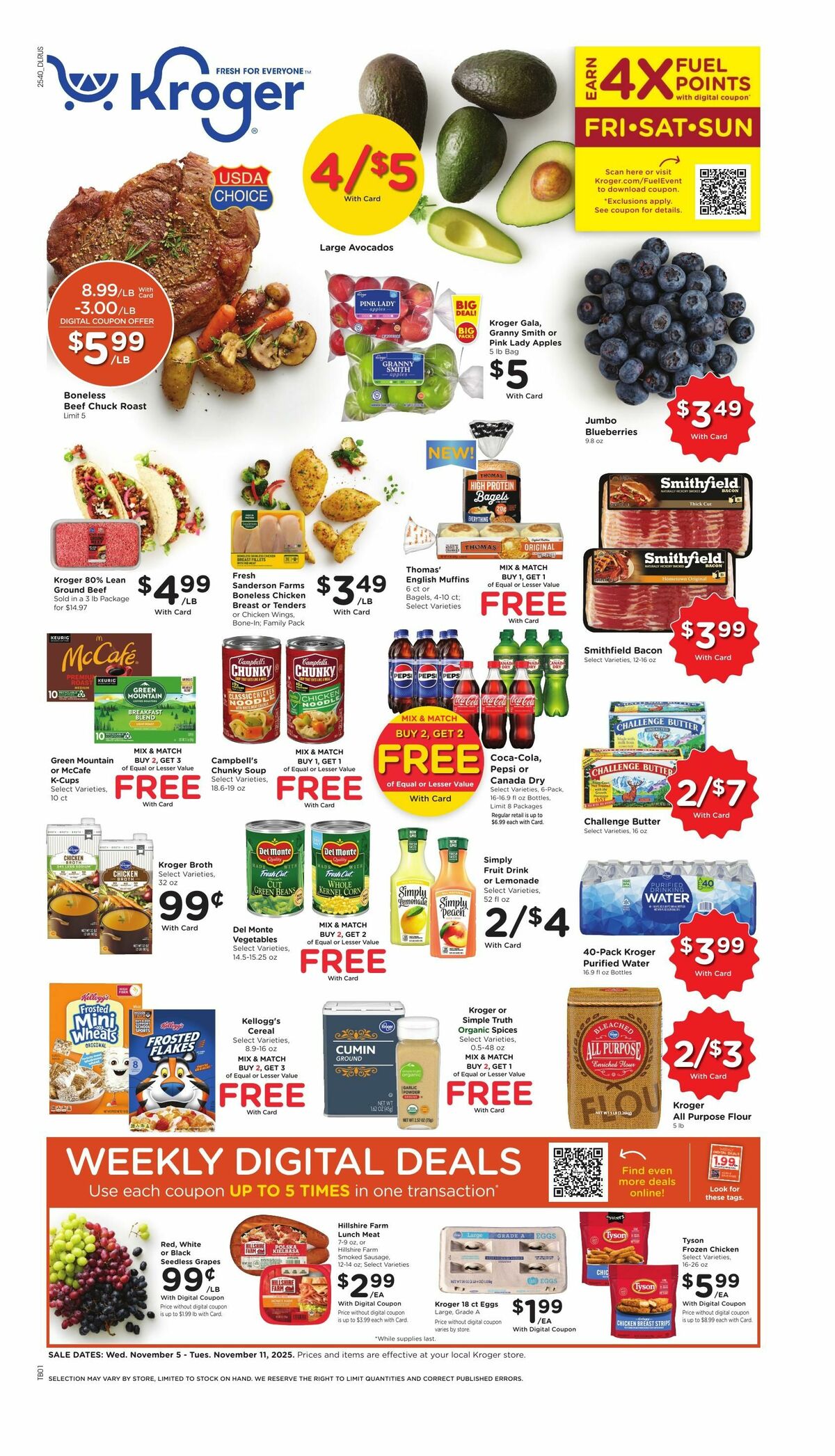 Kroger Weekly Ads & Special Buys from November 5