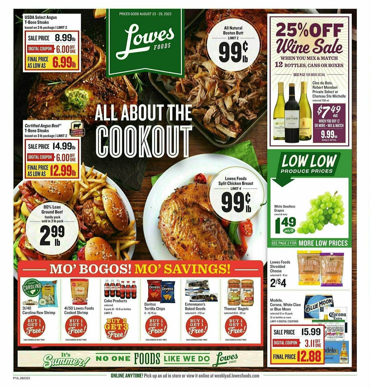 Lowes Foods Weekly Ad from August 23