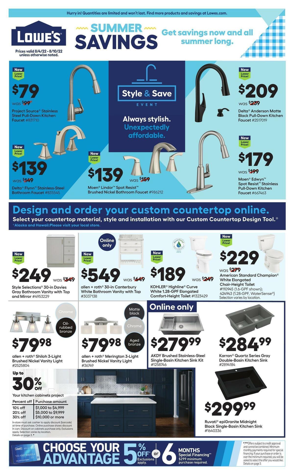 Lowe's Weekly Ads & Deals from August 4