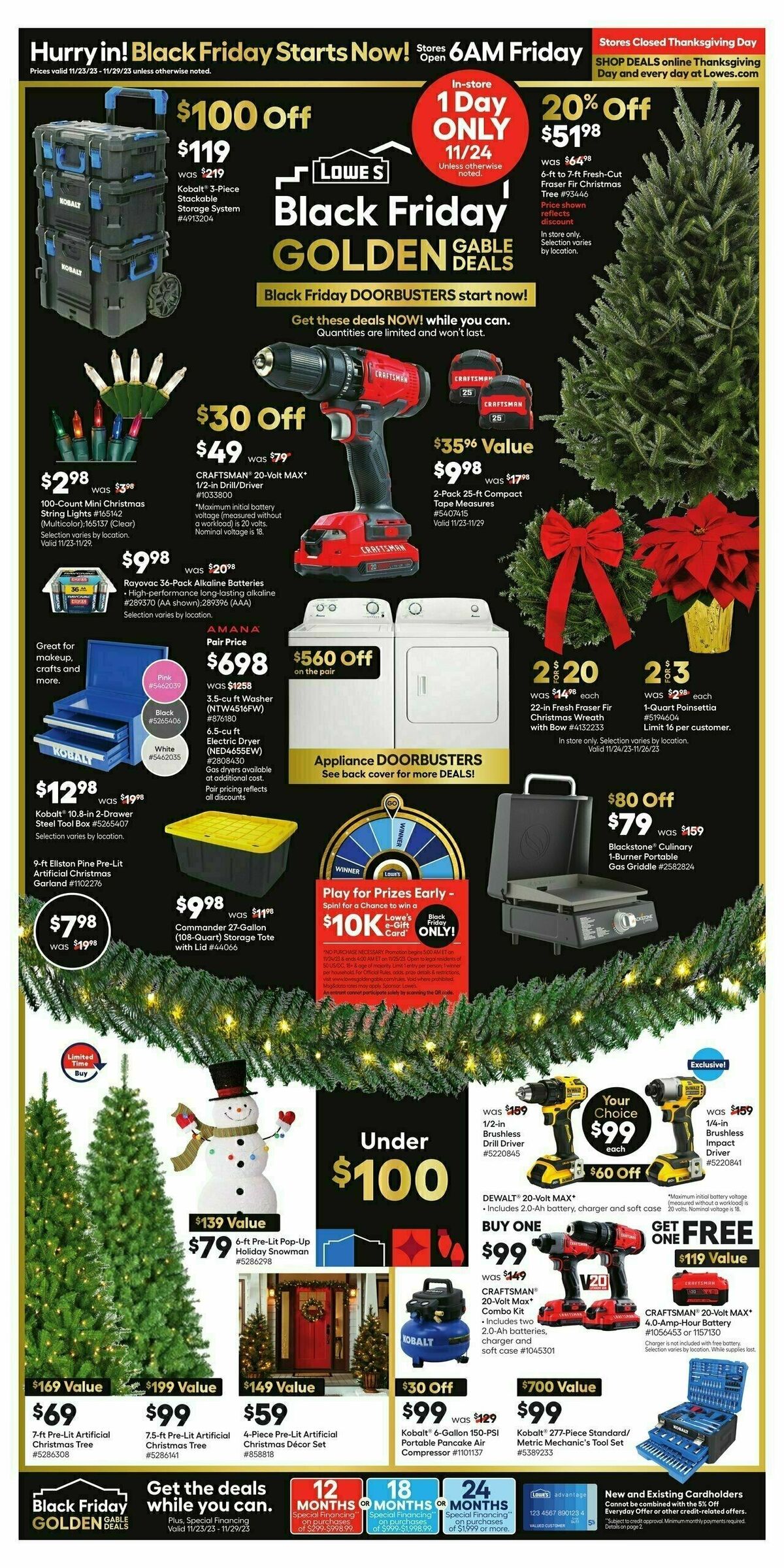 Lowe's Black Friday Weekly Ads & Deals from November 23