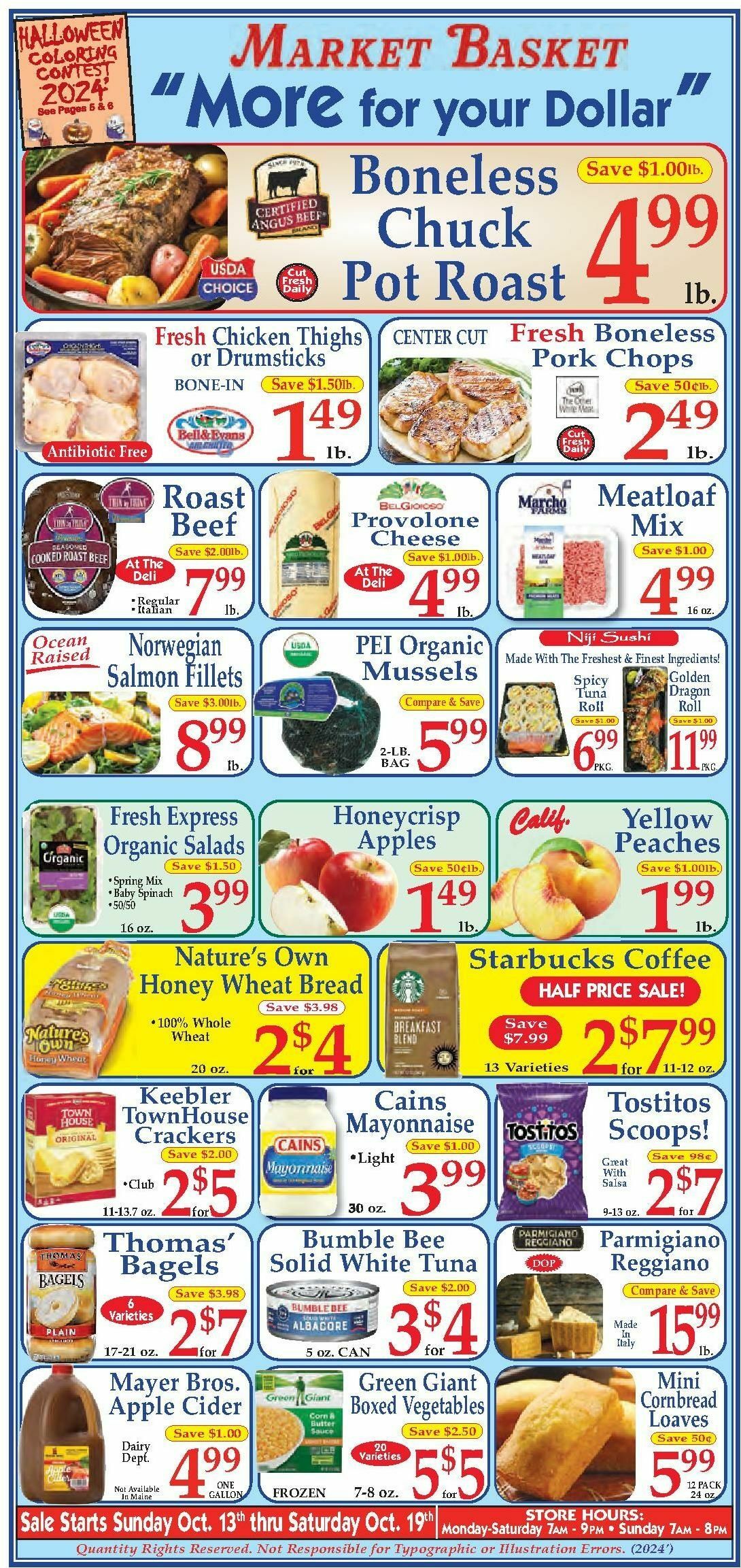 Market Basket Flyer from October 13