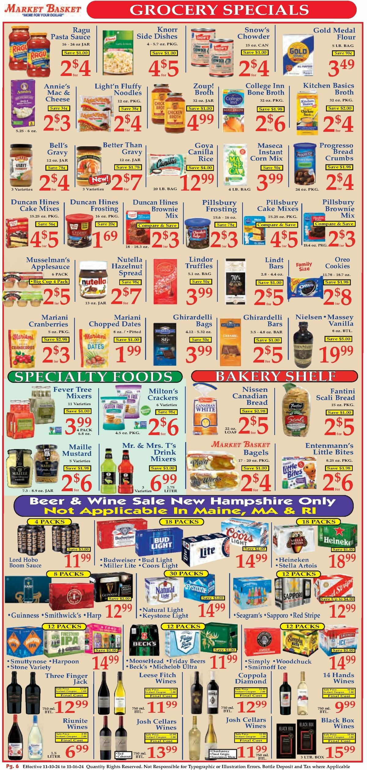 Market Basket Flyer from November 10 - Page 6