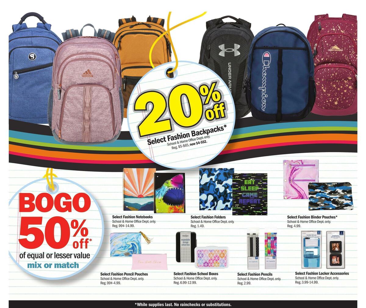 Meijer Back to School from July 24 Page 3