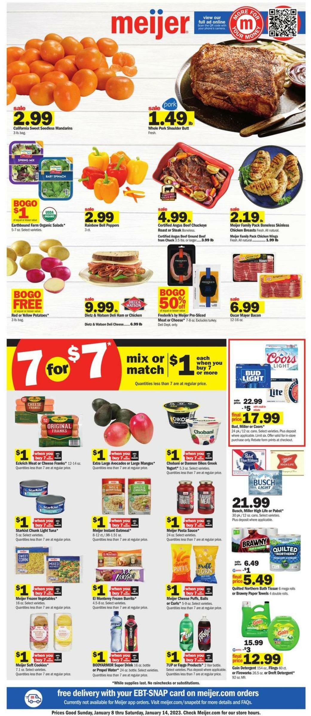 Meijer Weekly Ad from January 8