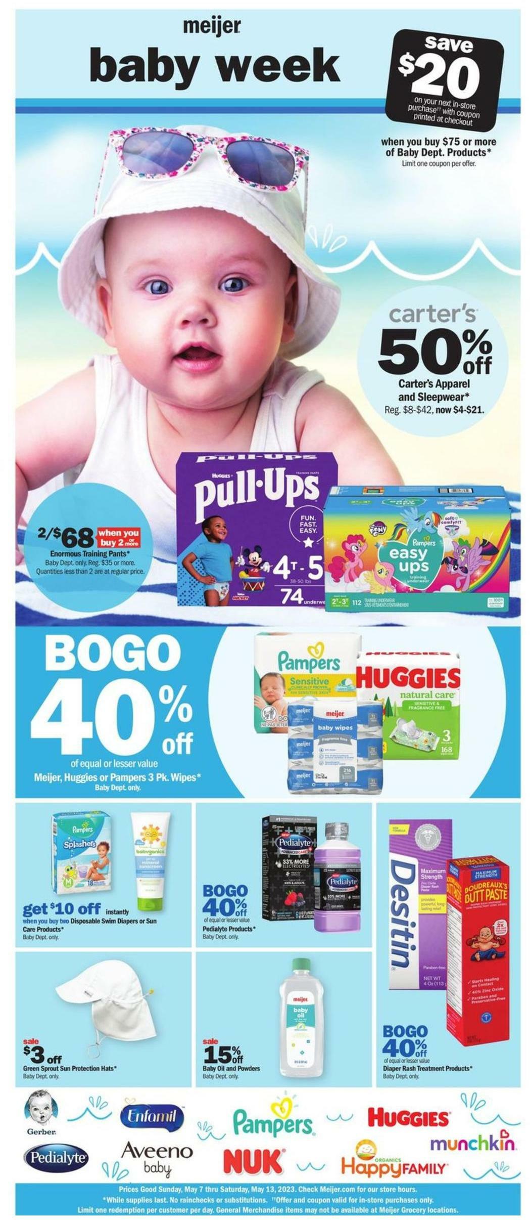 Meijer Baby Weekly Ad from May 7