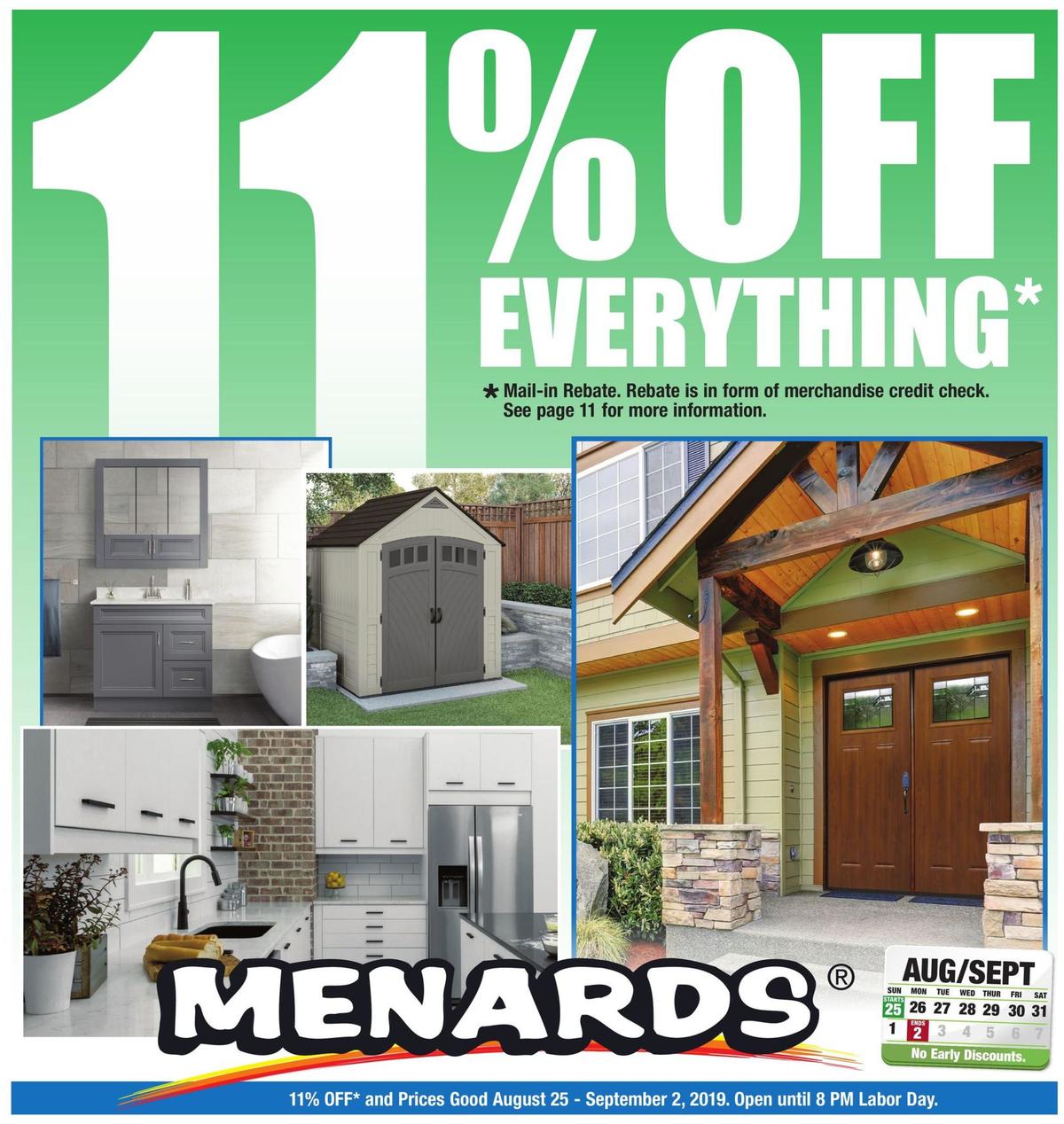 Menards Weekly Ads & Special Buys from August 25