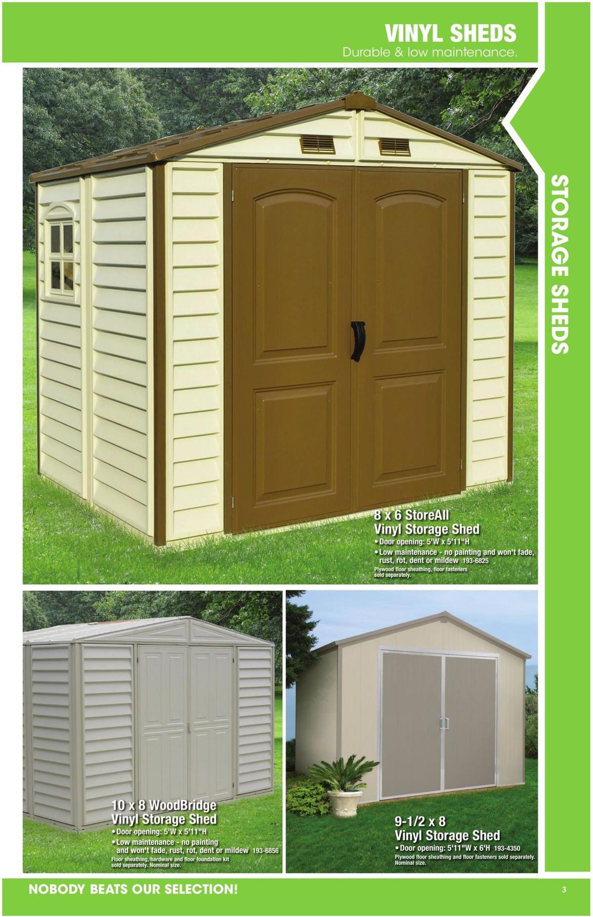 Menards Outdoor Storage Catalog Weekly Ads & Special Buys from August 1