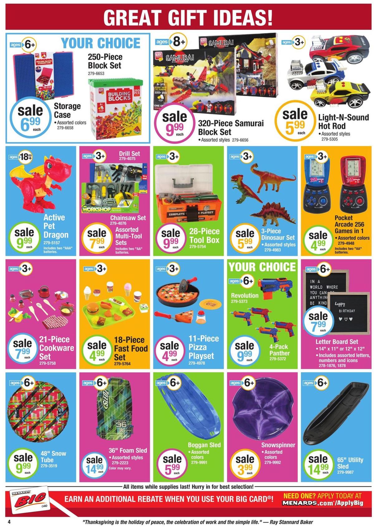 Menards Christmas Catalog Weekly Ads & Special Buys from November 24