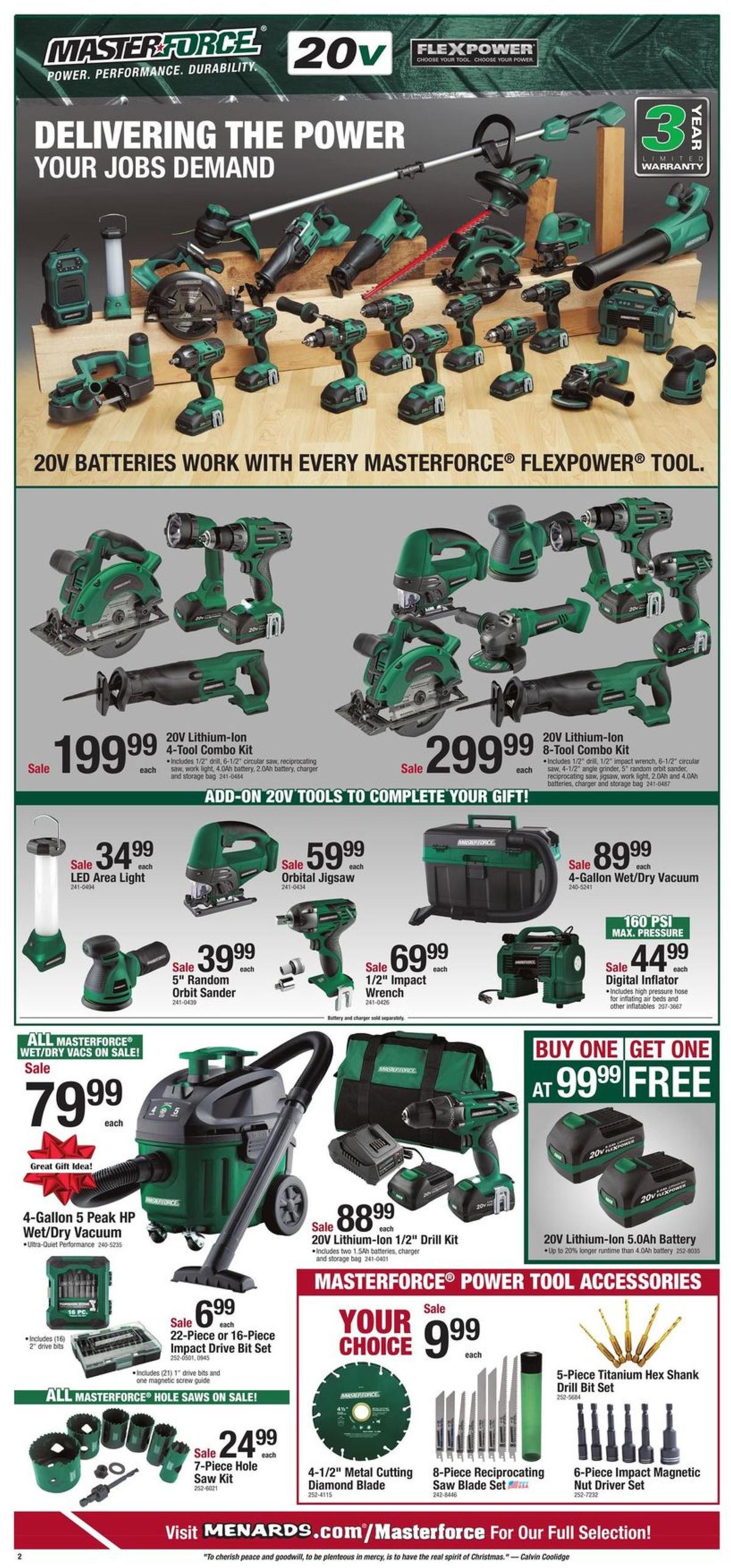 Menards Christmas Sale Tools Weekly Ads & Special Buys for December