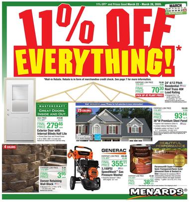 Menards - Valparaiso, IN - Hours & Weekly Ad