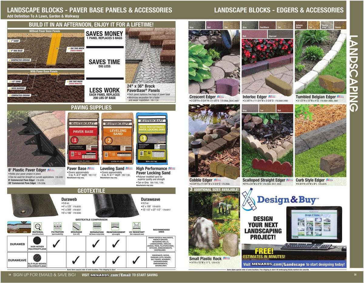 Menards Garden Center Catalog Weekly Ads & Special Buys for March 22