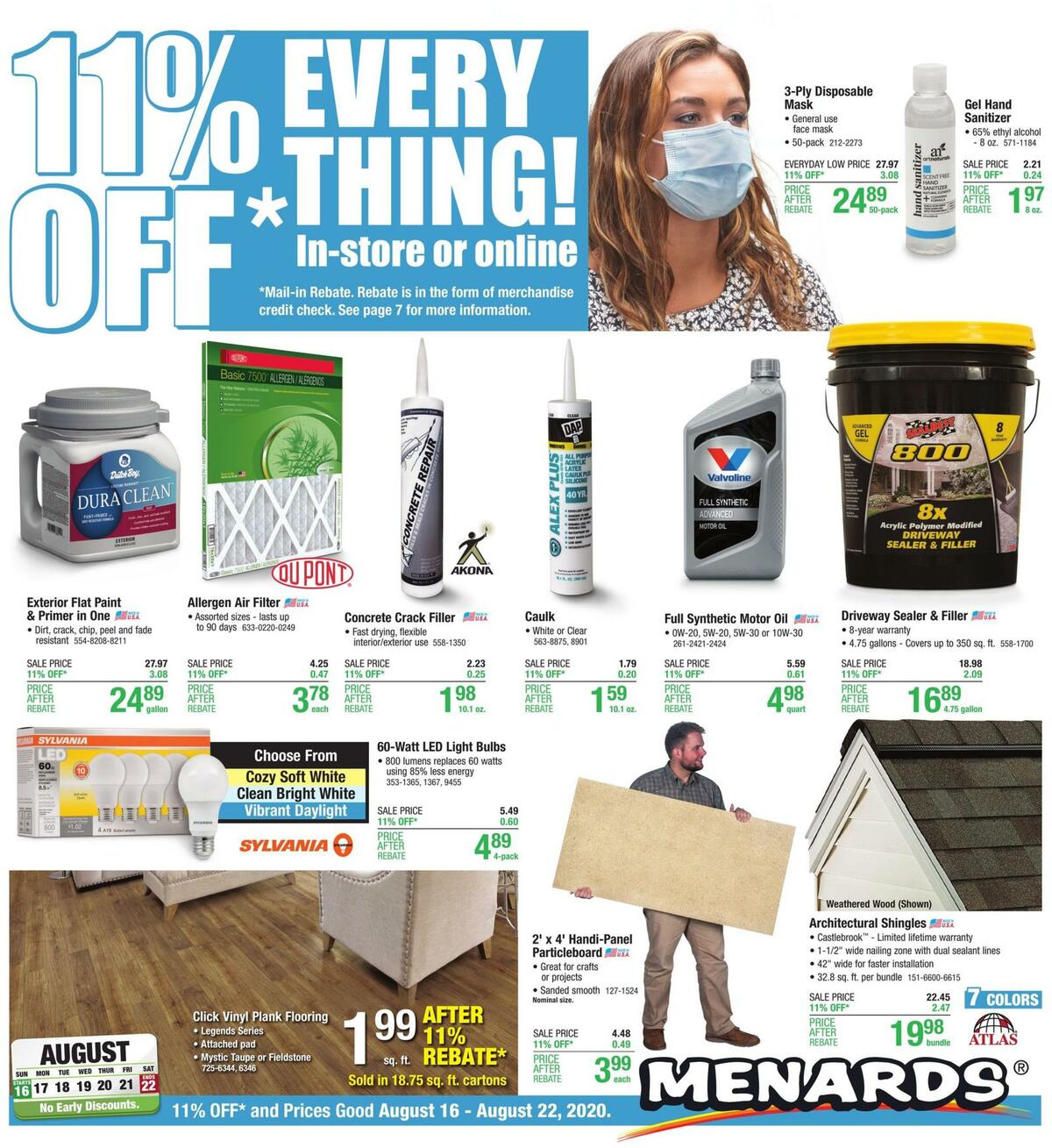 Menards Weekly Ads & Special Buys from August 16