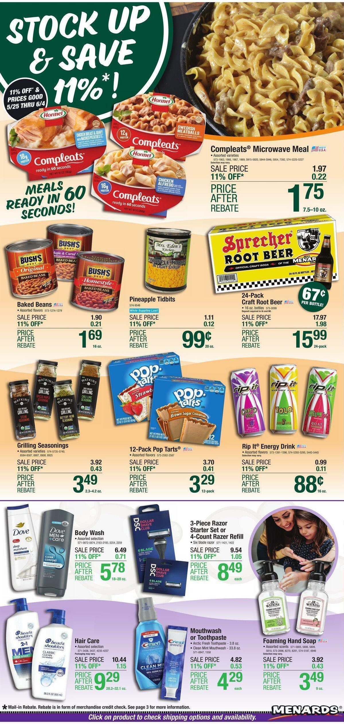 Menards Home Essentials Weekly Ads & Special Buys from May 24
