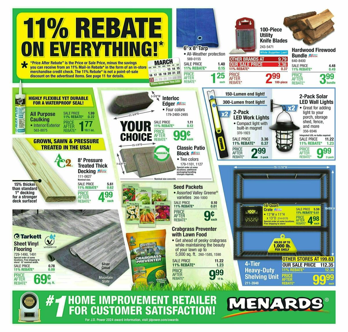 Menards Weekly Ads Special Buys from March 12