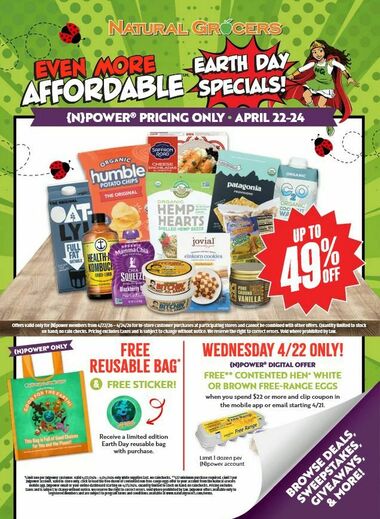 Natural Grocers Even More Affordable Earth Day Specials - Future