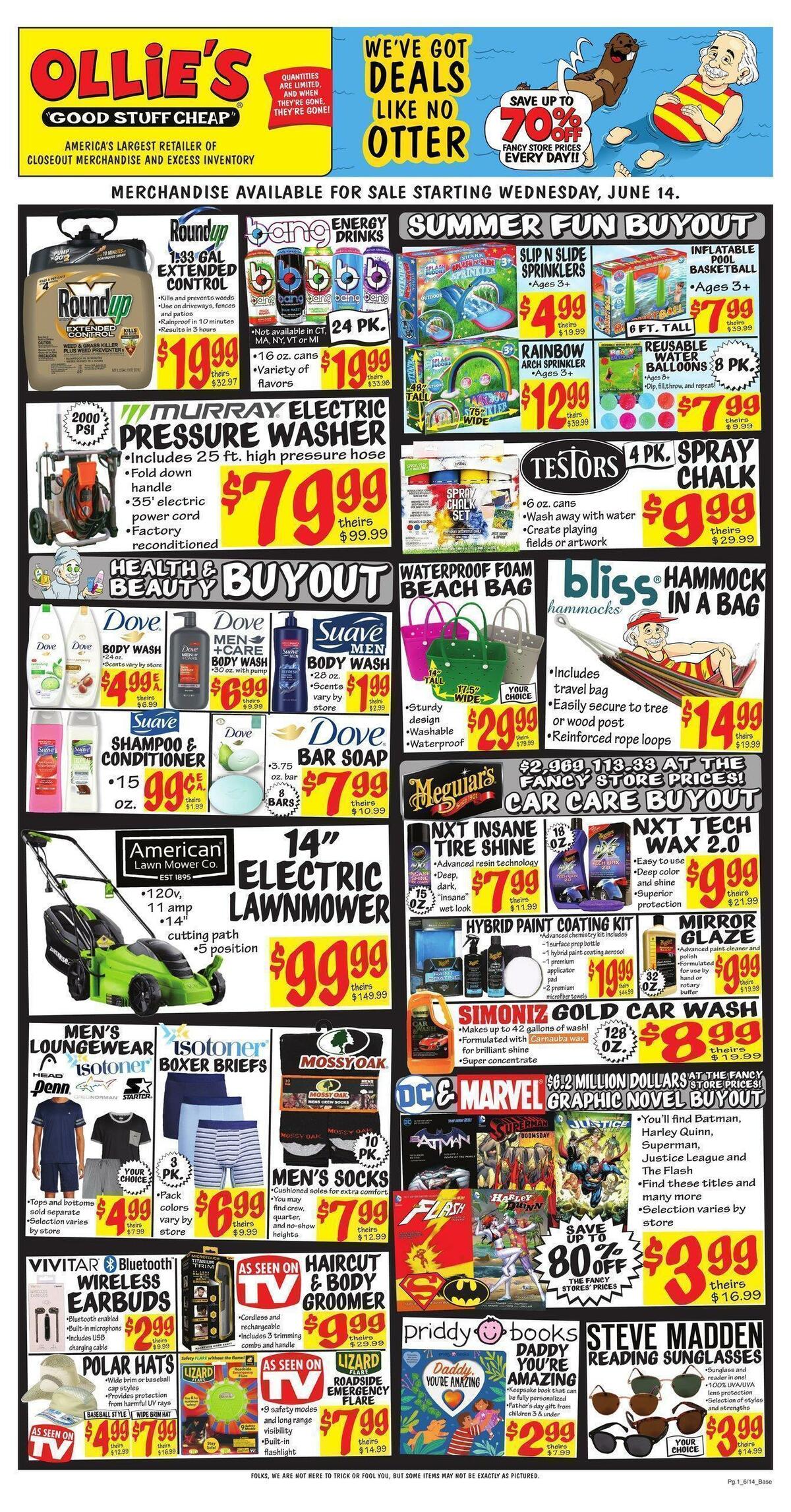 Ollie's Bargain Outlet Outlet Weekly Ad from June 14