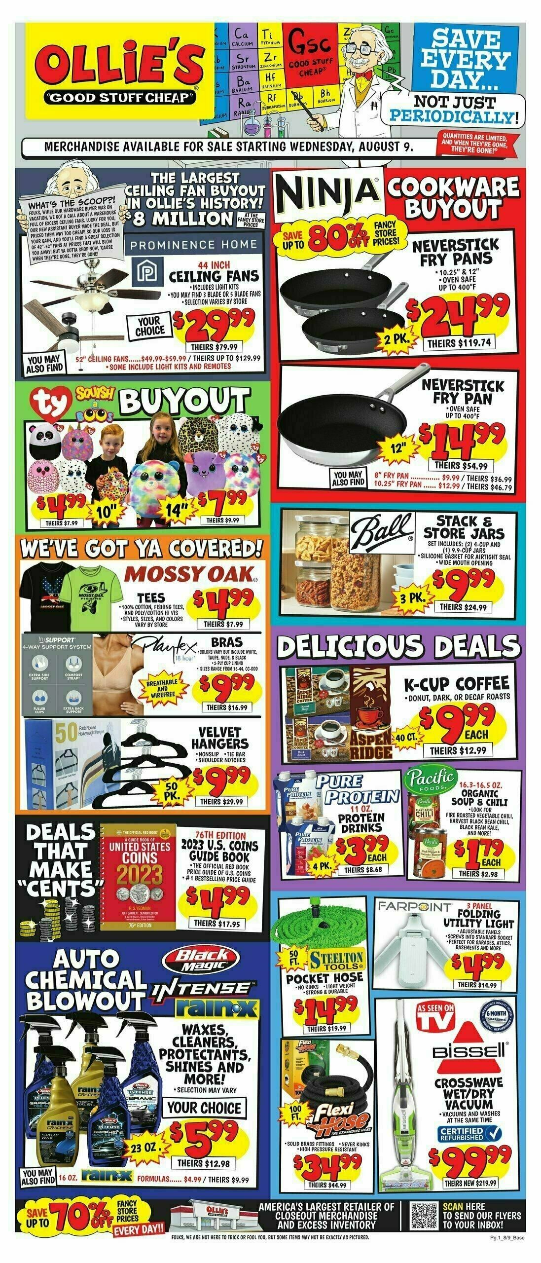 Ollie's Bargain Outlet Outlet Weekly Ad from August 9