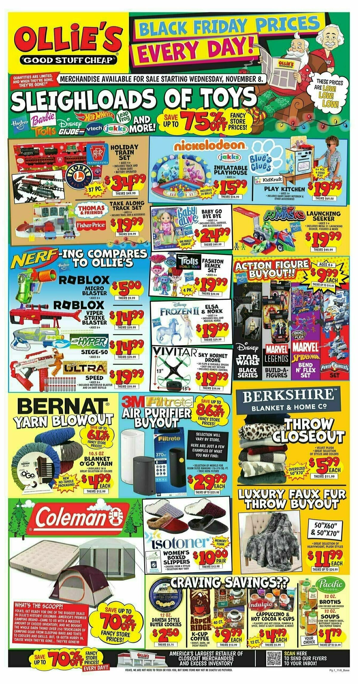 Ollie's Bargain Outlet Outlet Weekly Ad from November 8