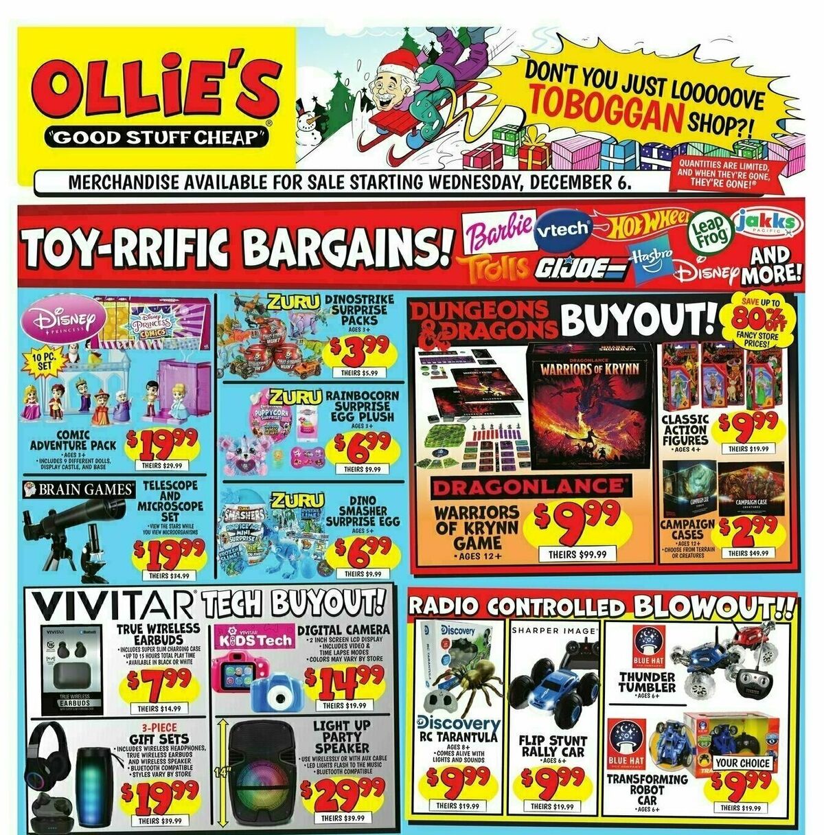 Ollie's Bargain Outlet Outlet Weekly Ad from December 6