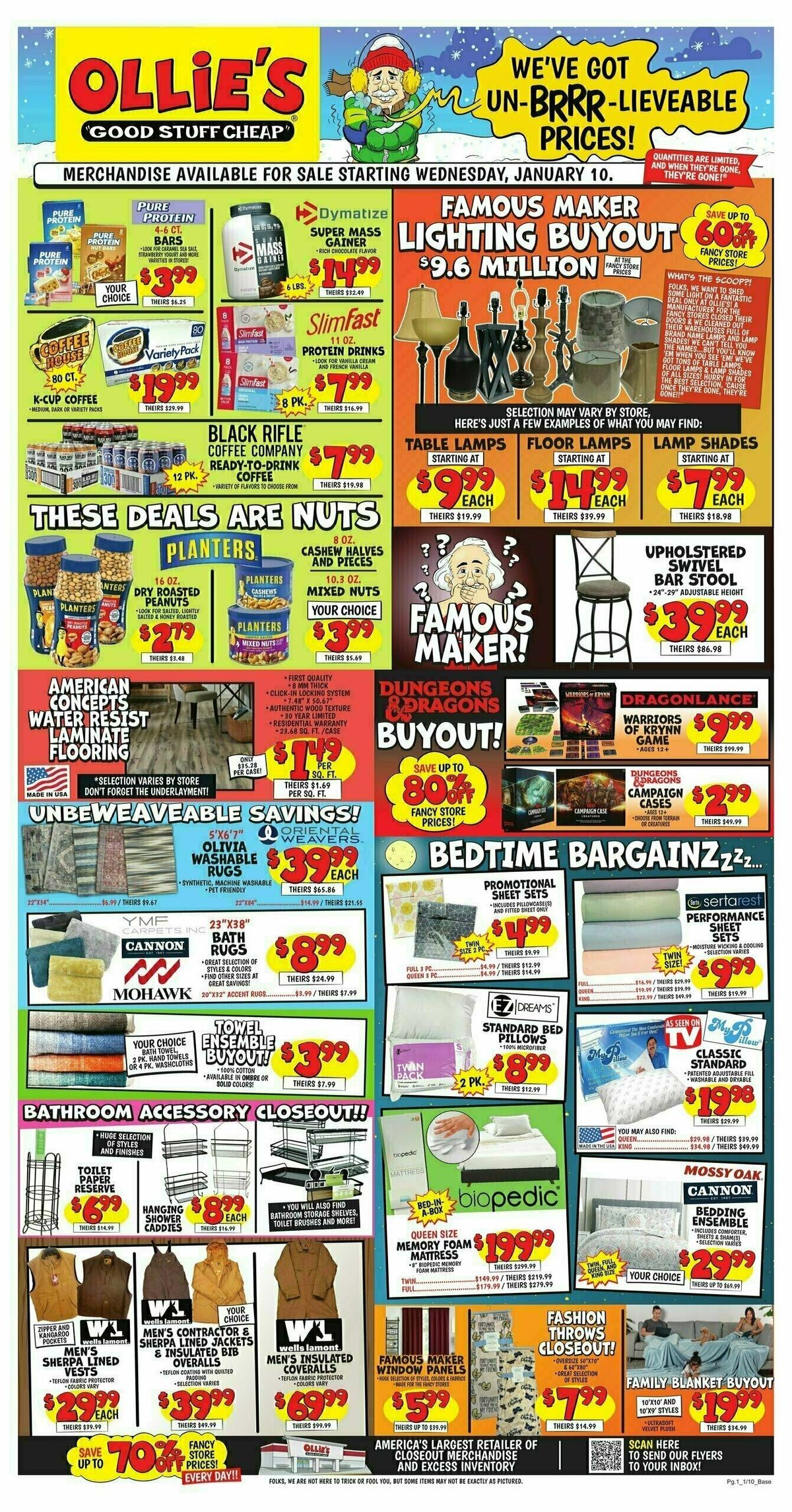 Ollie's Bargain Outlet Outlet Weekly Ad from January 10