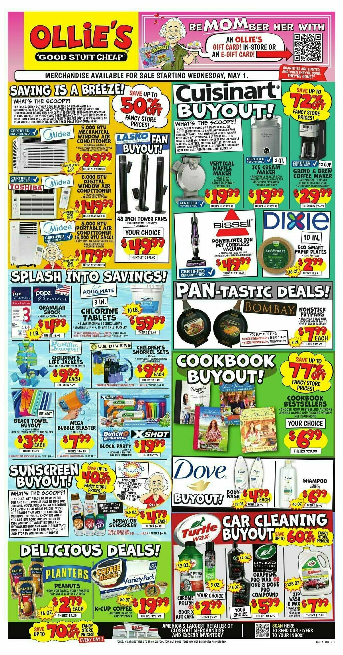 Ollie's Bargain Outlet Outlet Weekly Ad from May 1