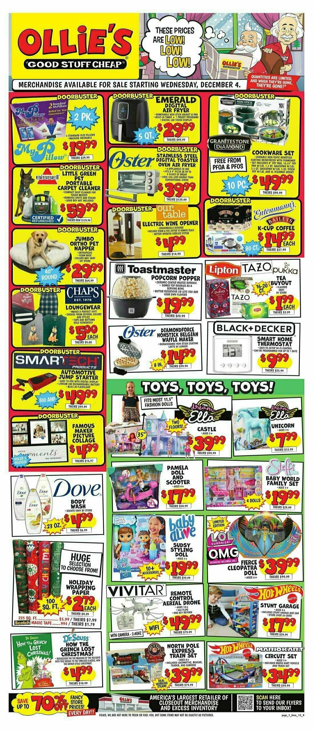 Ollie's Bargain Outlet Outlet Weekly Ad from December 5