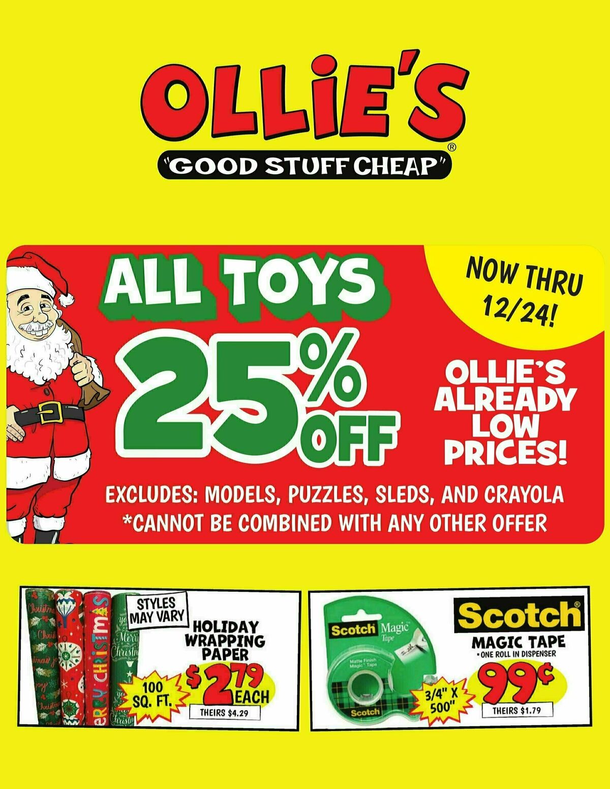 Ollie's Bargain Outlet Outlet Weekly Ad from December 20
