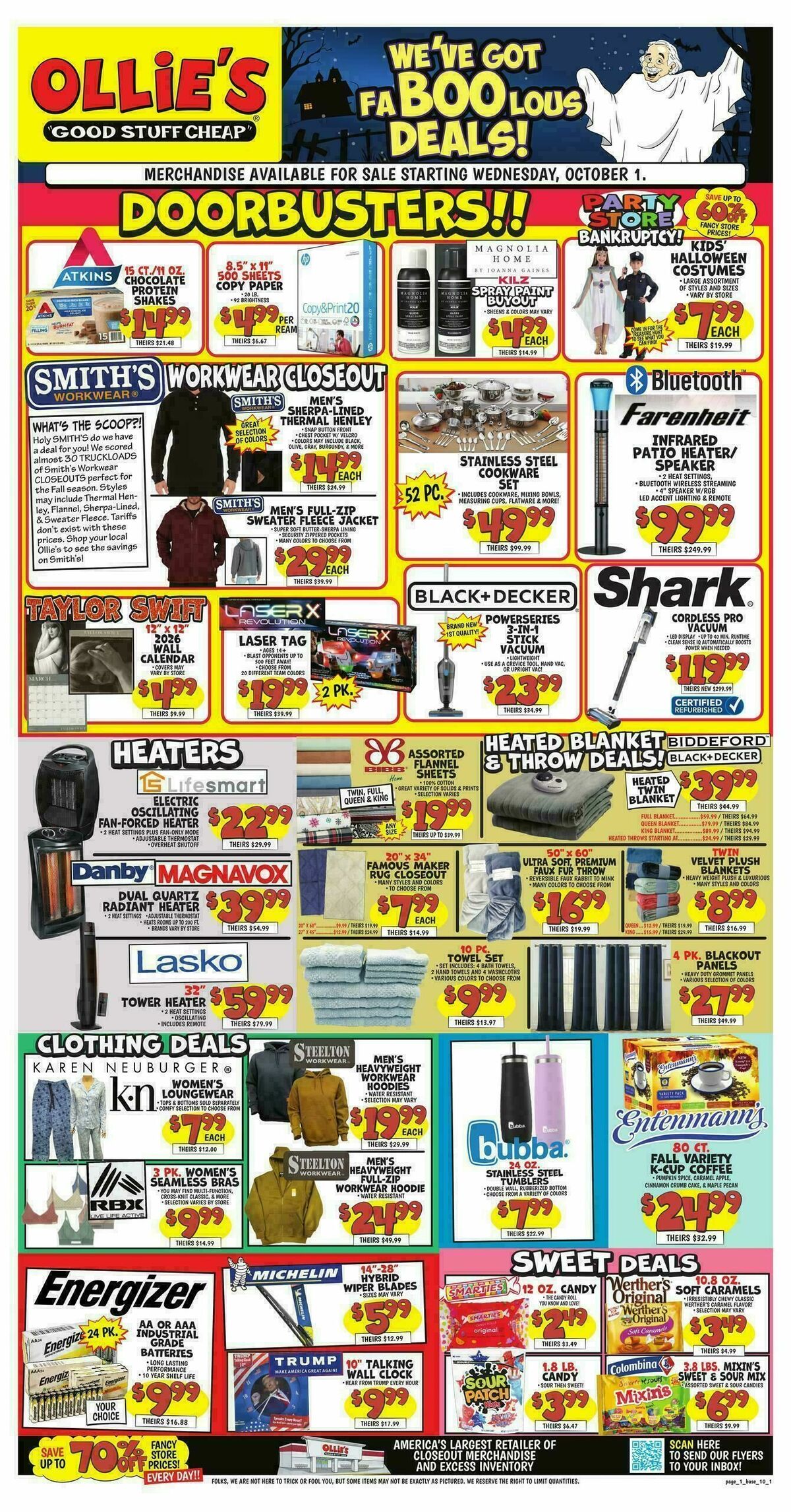 Ollie's Bargain Outlet Outlet Weekly Ad from October 1