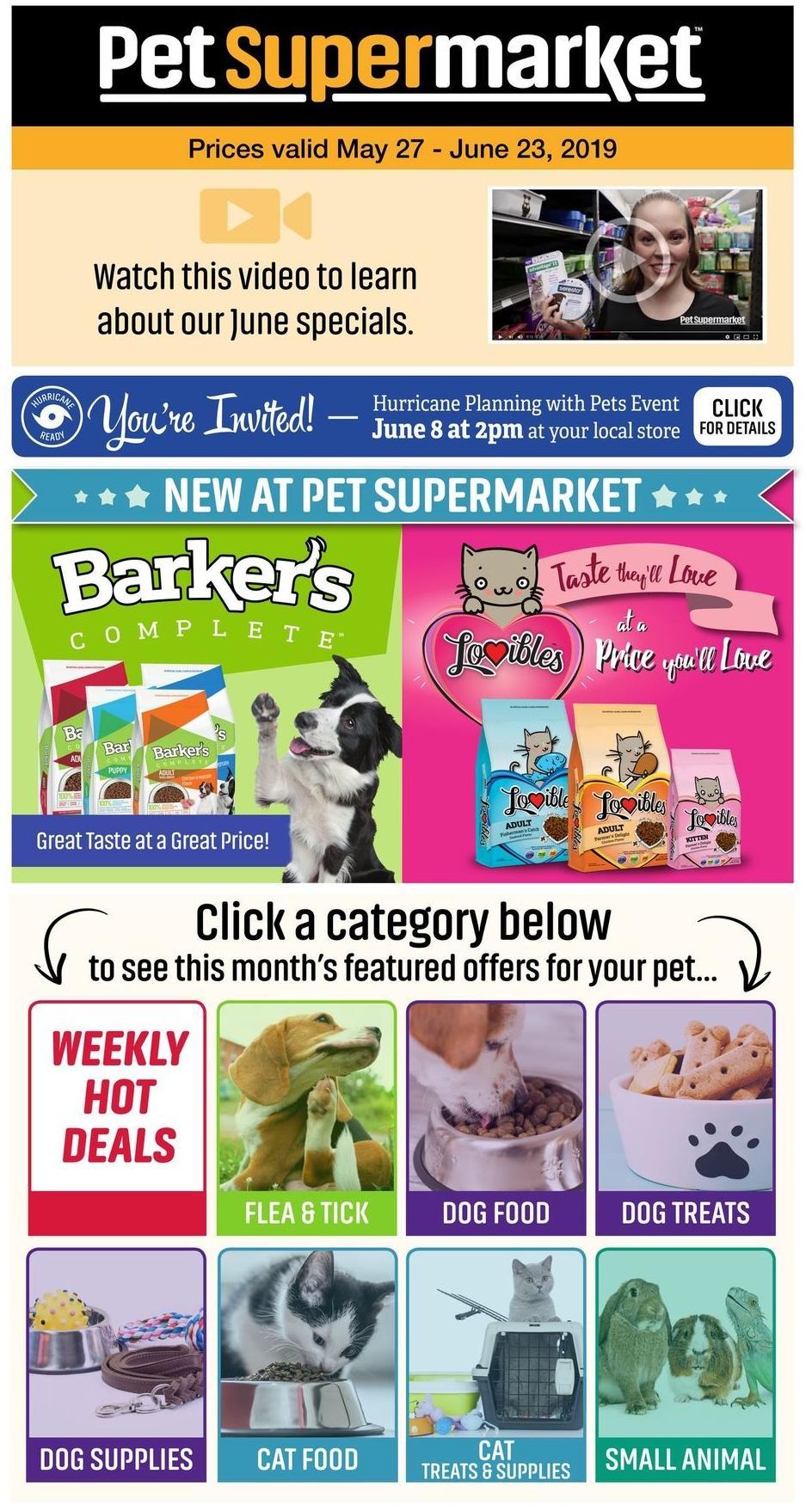 Pet Supermarket Local Ad & Deals from May 27