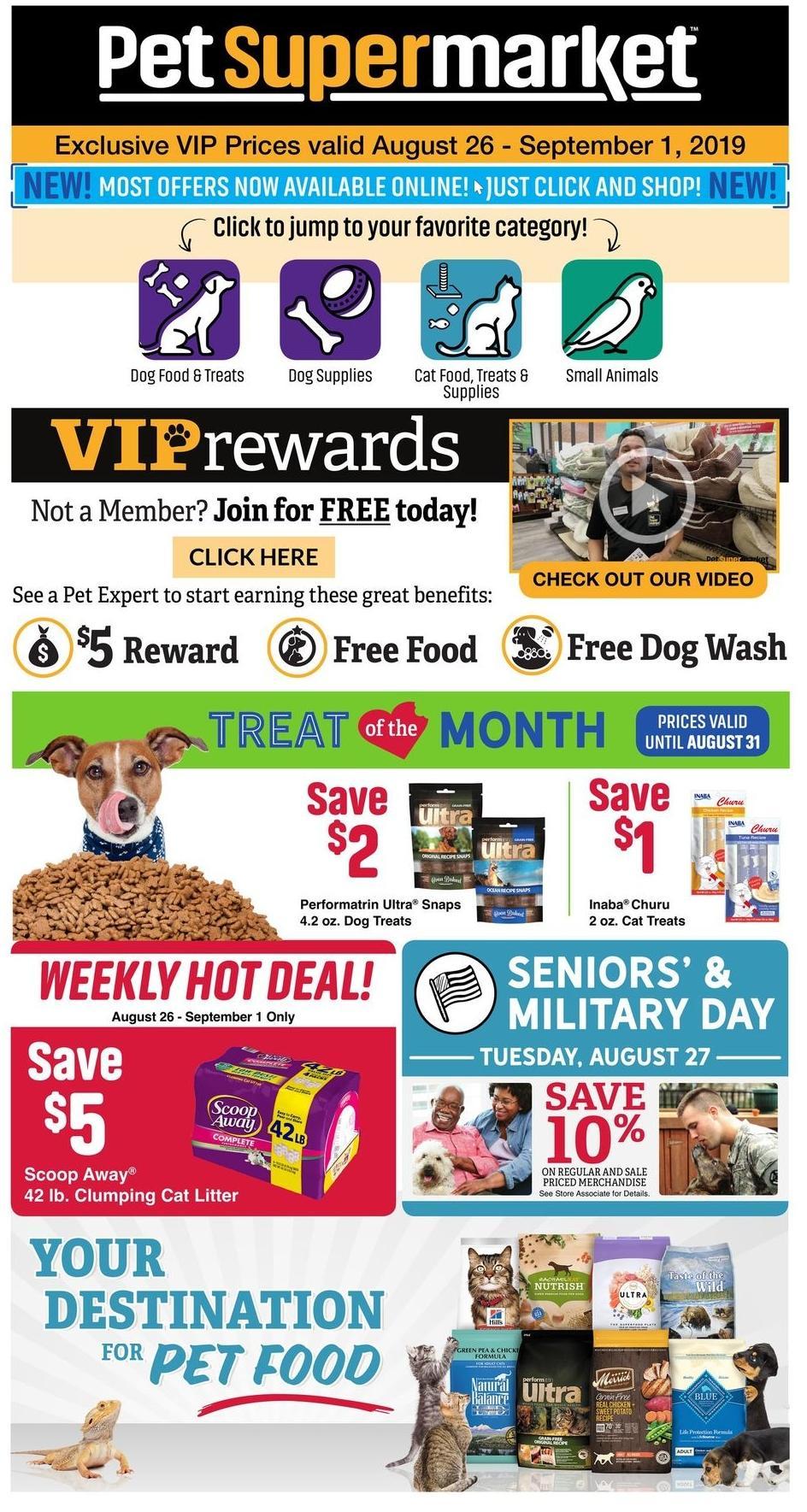 Pet Supermarket from August 26