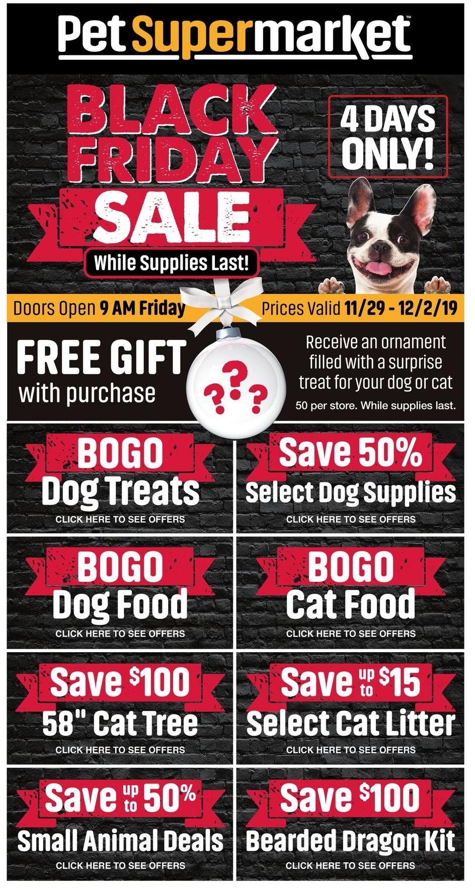Pet Supermarket Local Ad & Deals from November 29