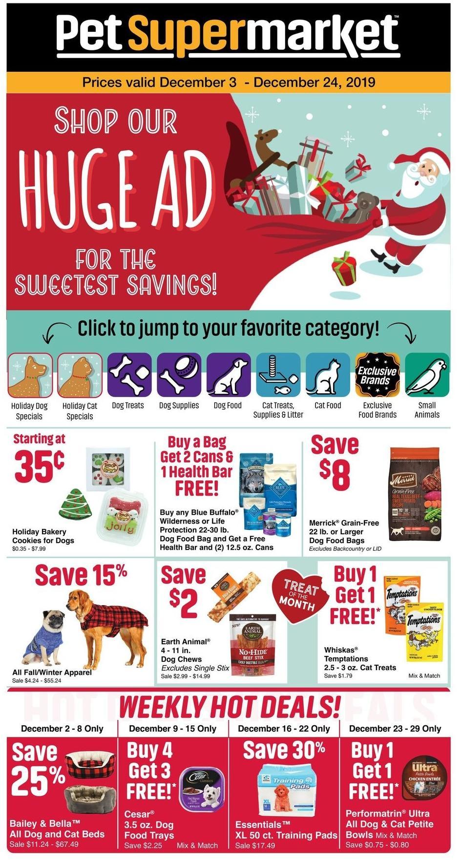 Pet Supermarket Local Ad & Deals from December 3