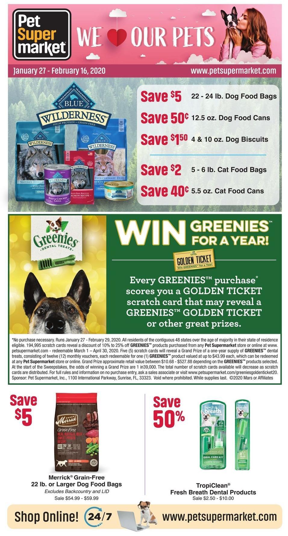 Pet Supermarket Local Ad & Deals from January 27
