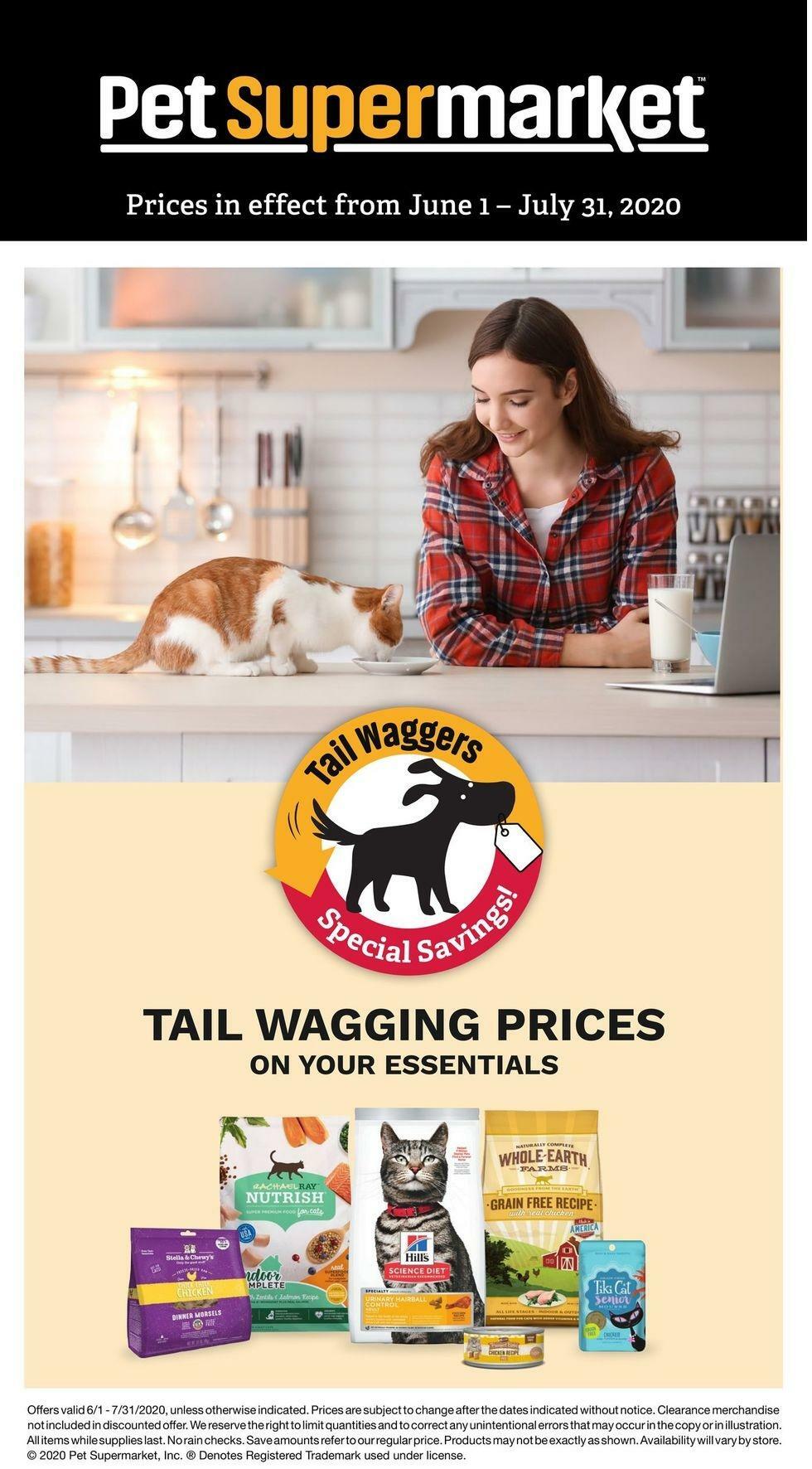 Pet Supermarket Cat Savings from June 1