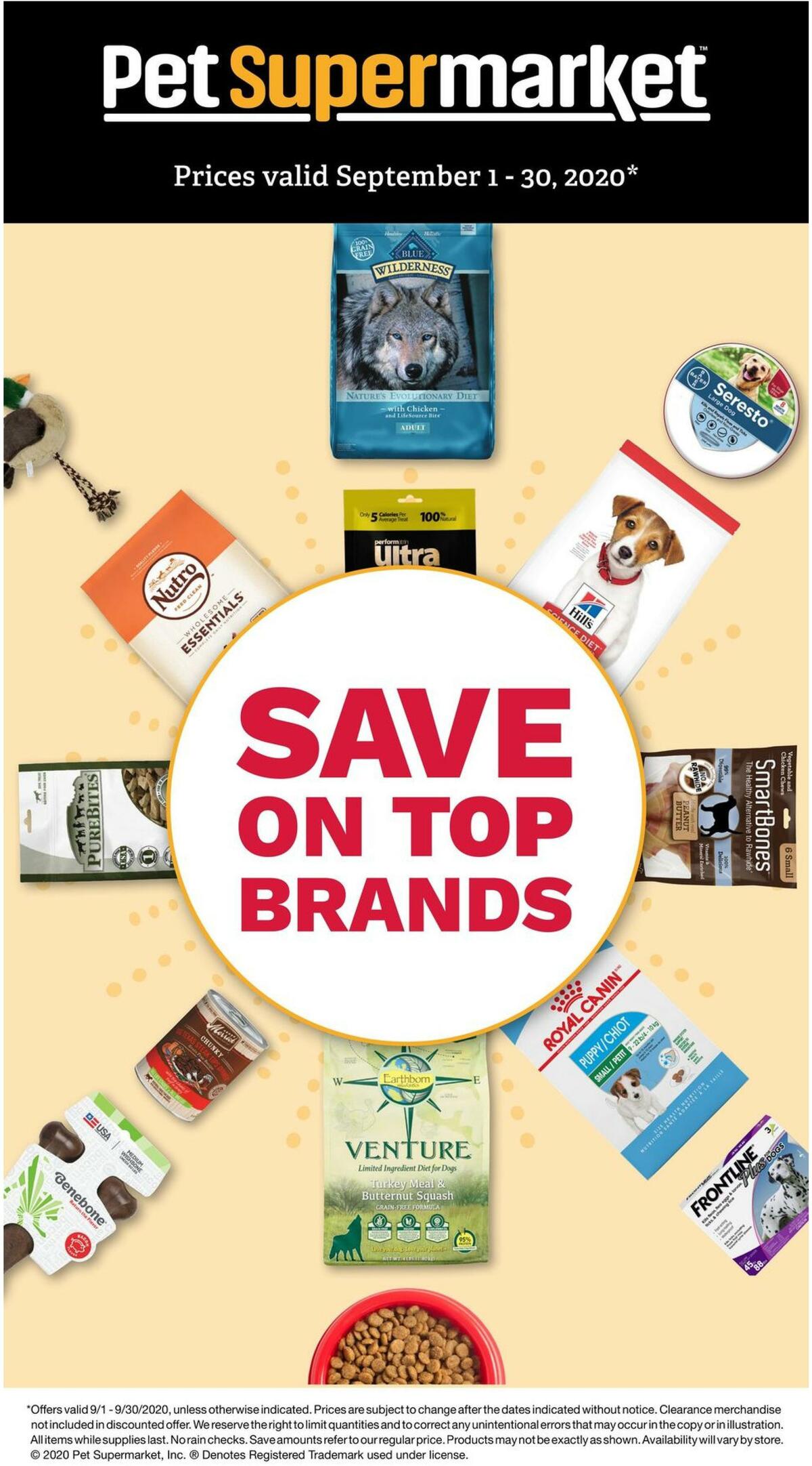 Pet Supermarket Dog and Small Pet Savings from September 1