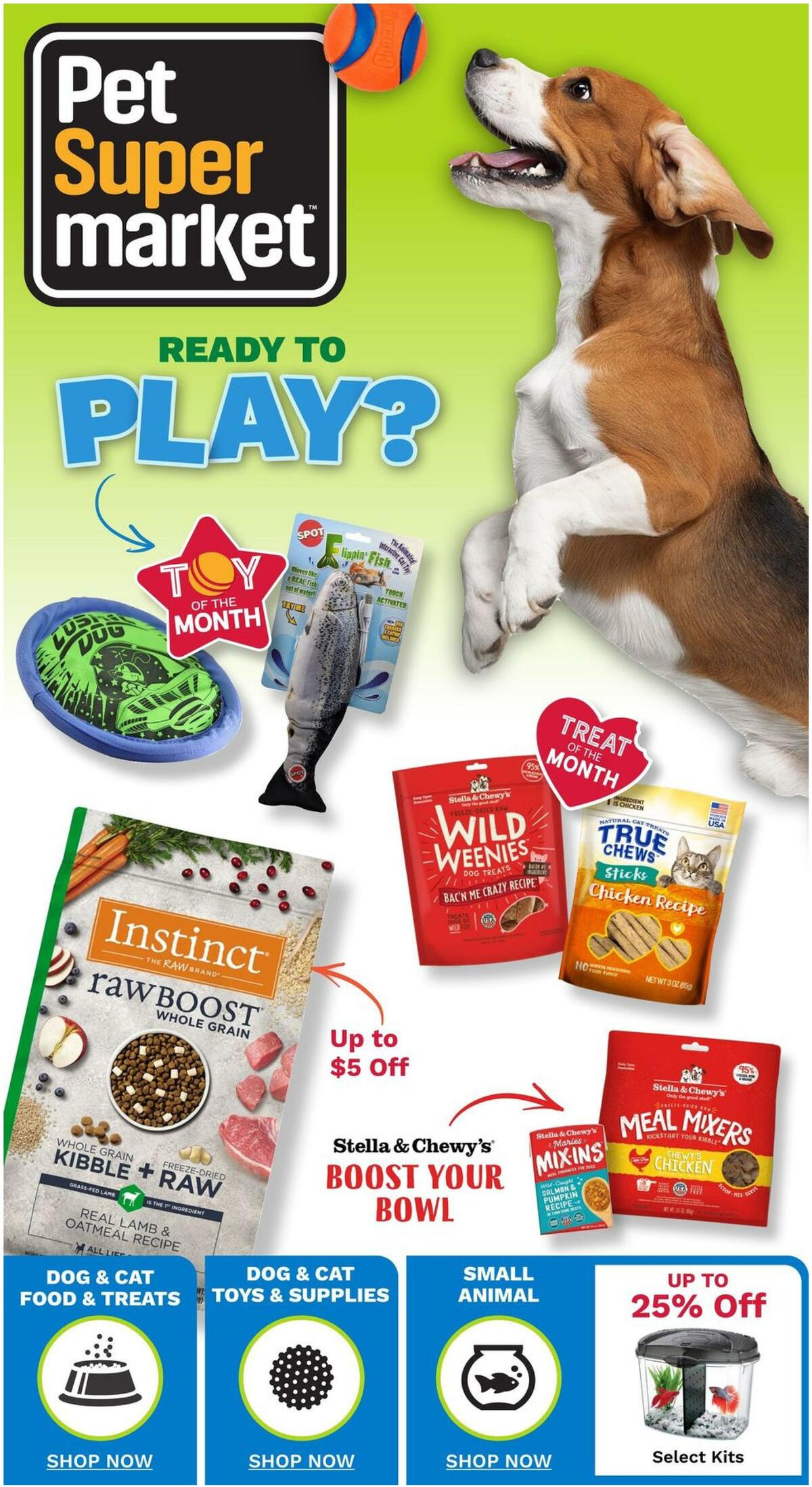 Pet Supermarket April Specials from April 5