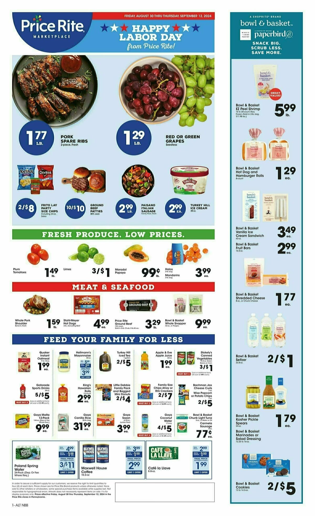 Price Rite Weekly Ad & Specials from August 30