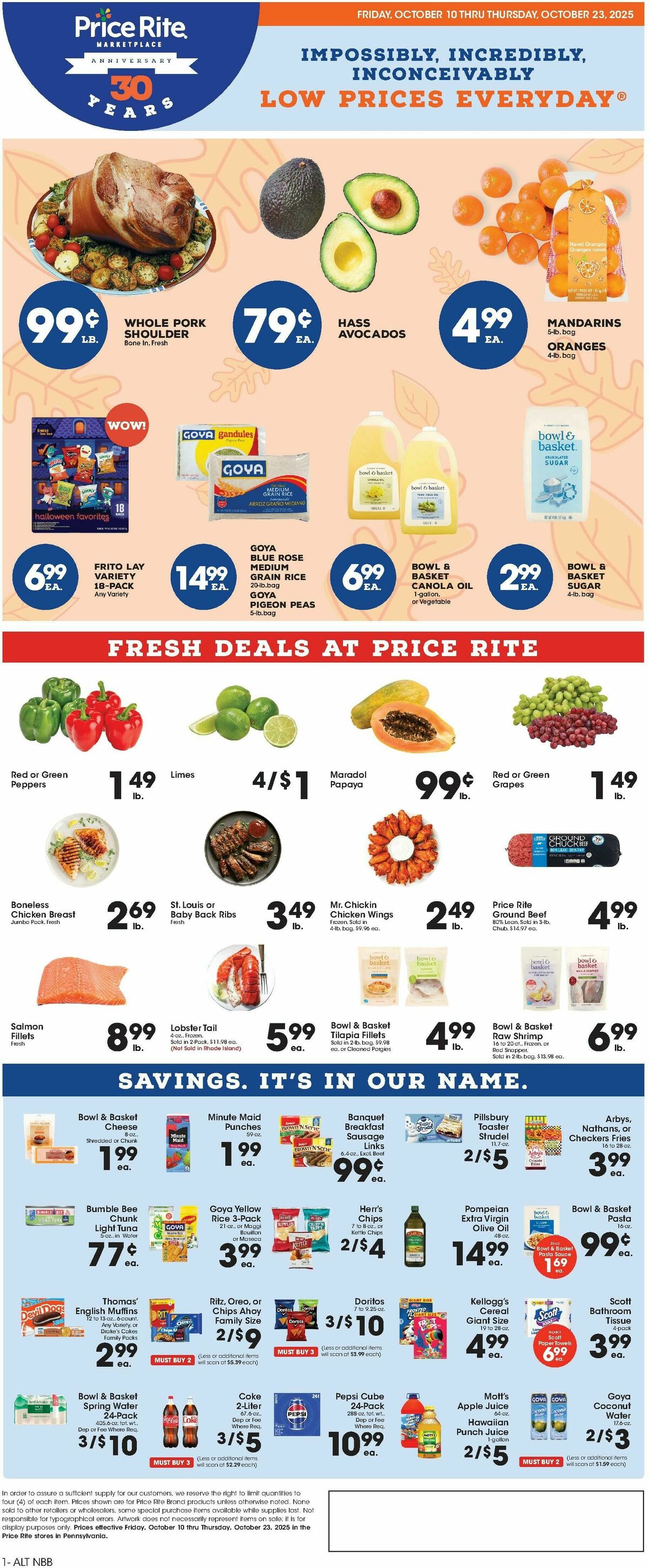 Price Rite Weekly Ad & Specials from October 10