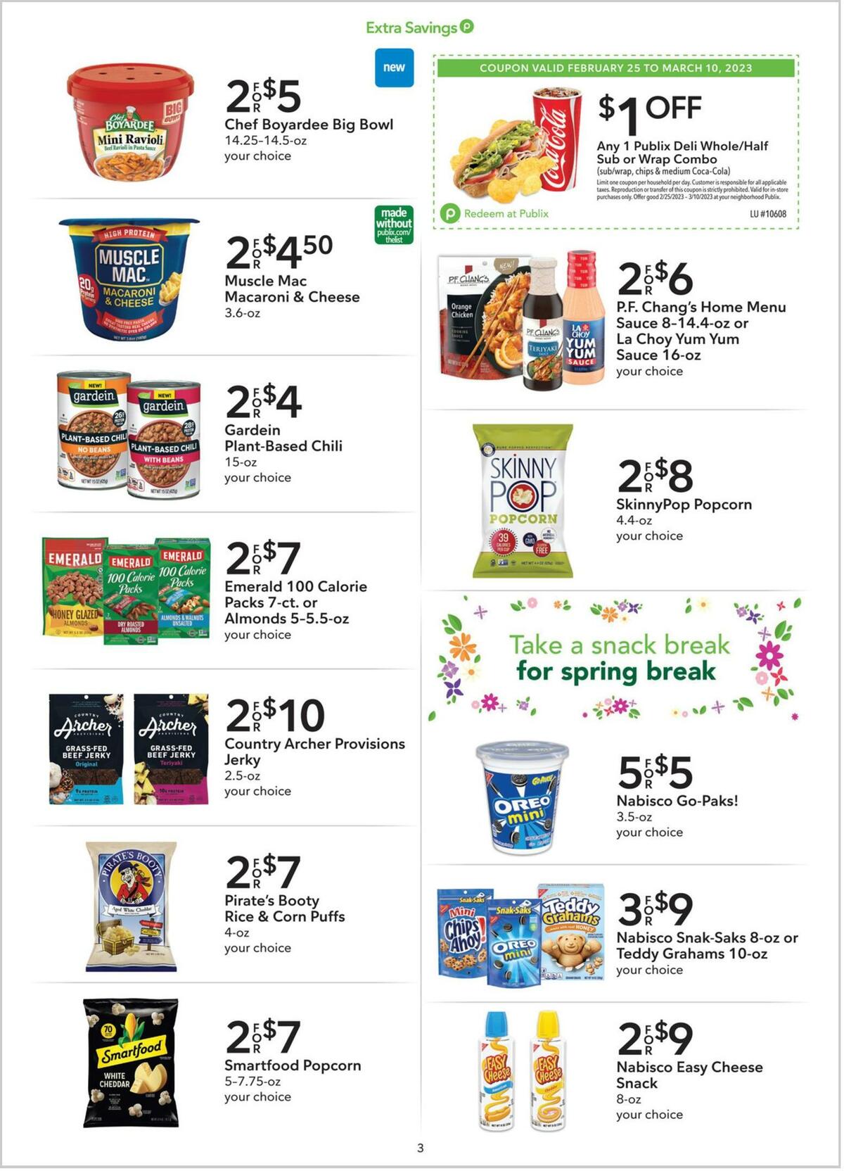 Publix Extra Savings Weekly Ad from February 25 - Page 3