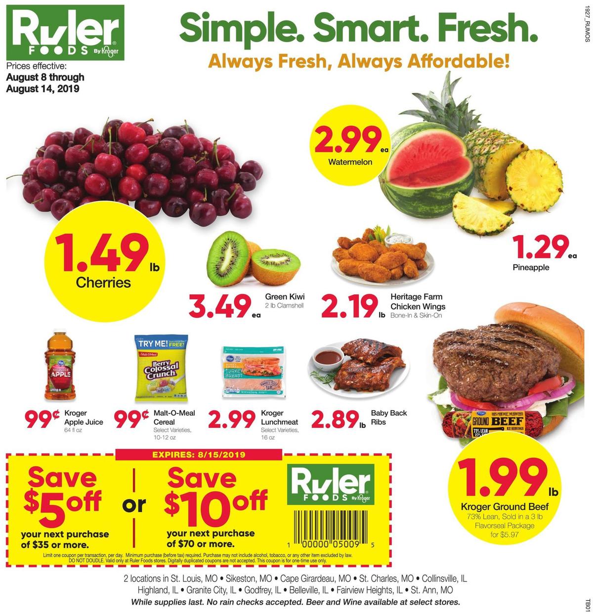 Ruler Foods Best Offers & Special Buys from August 8