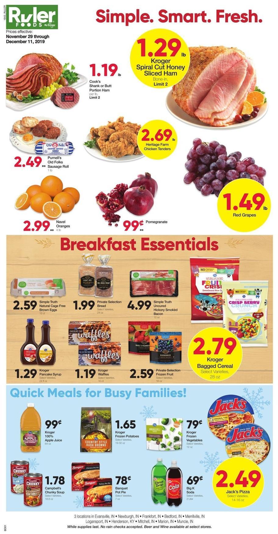 Ruler Foods Best Offers & Special Buys from November 29
