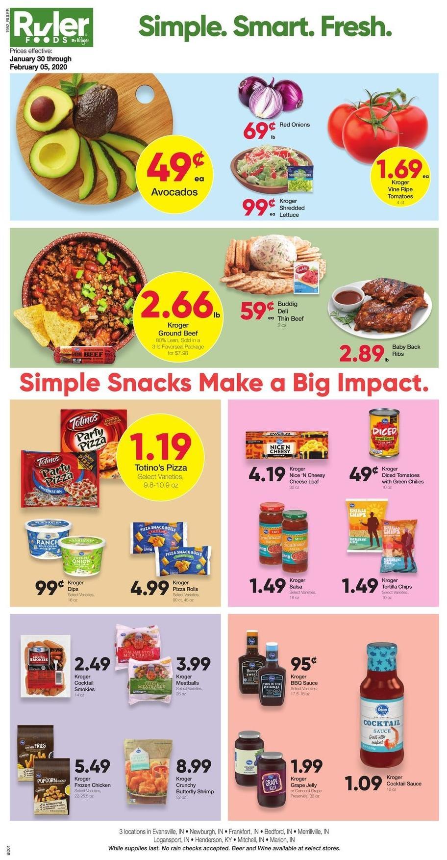 Ruler Foods Best Offers & Special Buys from January 30