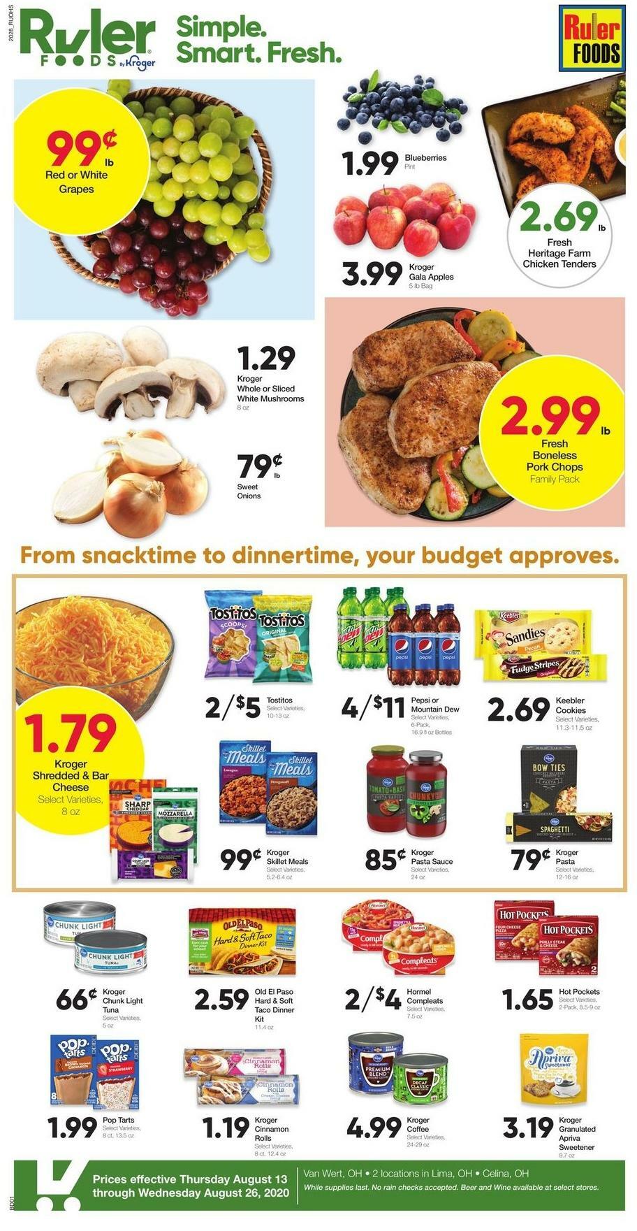 Ruler Foods Best Offers & Special Buys from August 13