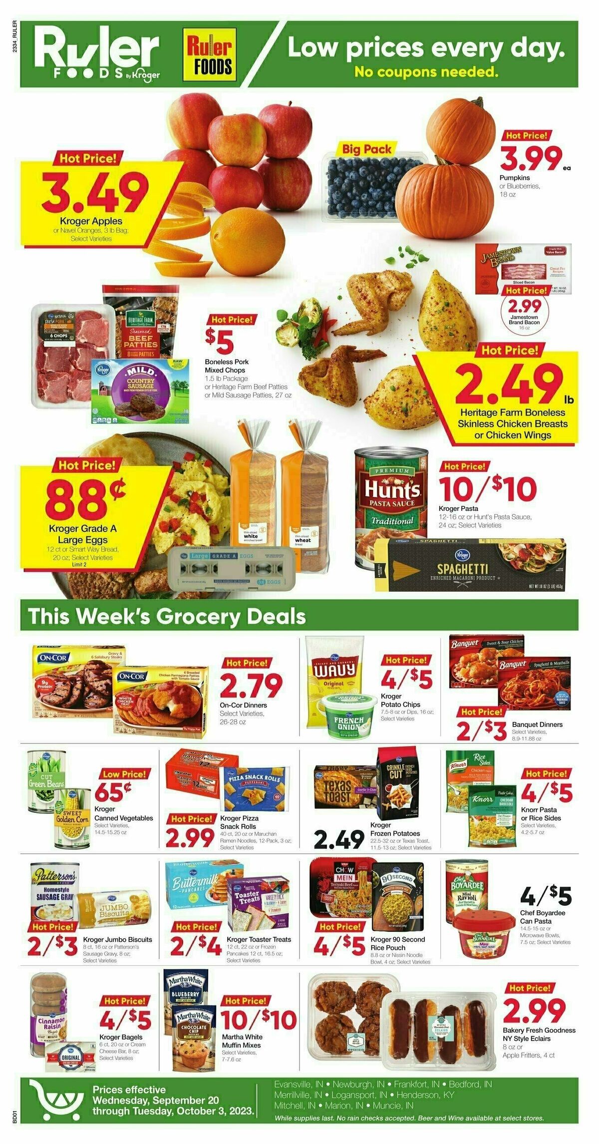 Ruler Foods Best Offers & Special Buys from September 20