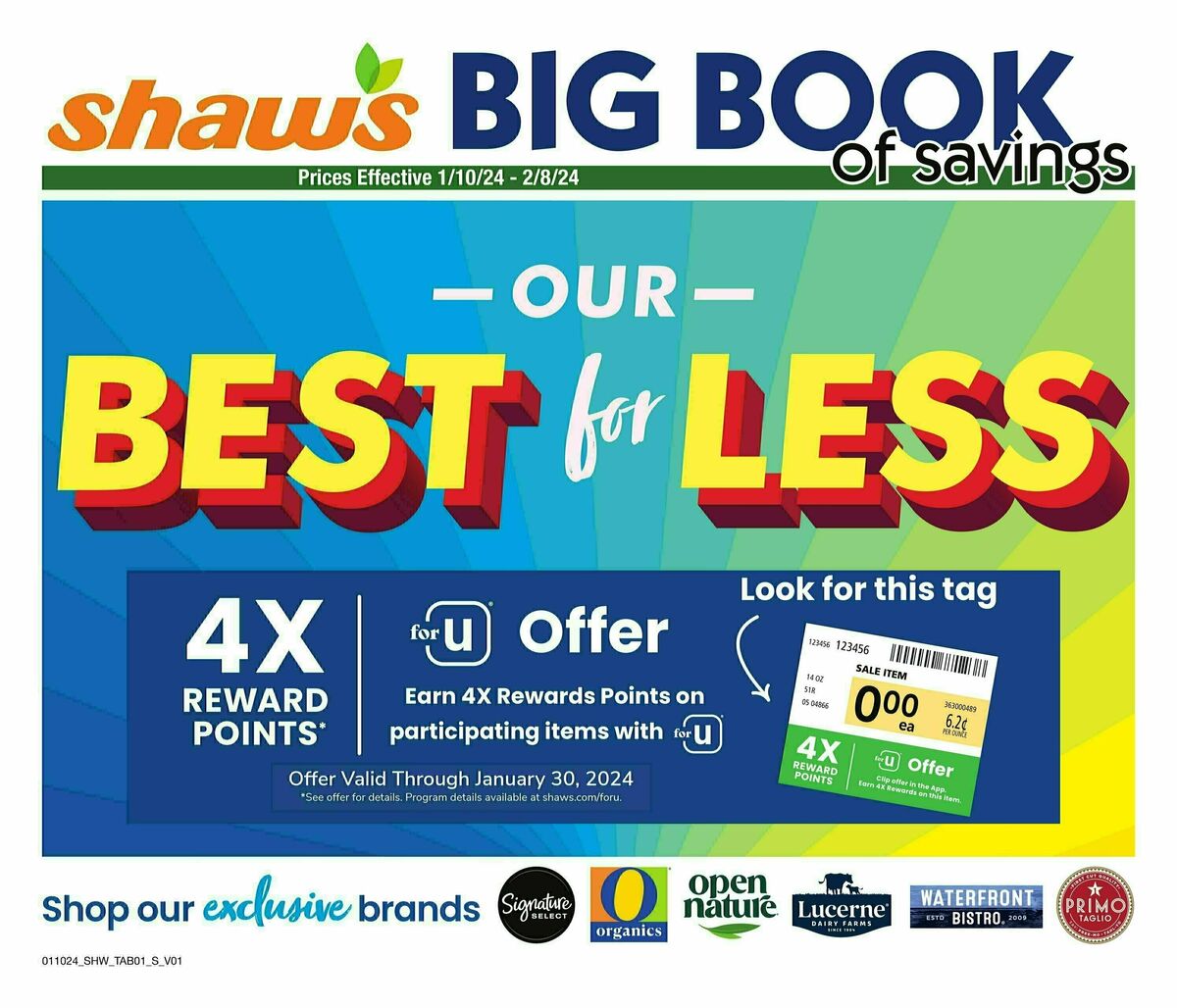 Shaw's Big Book of Savings Weekly Flyer from January 10
