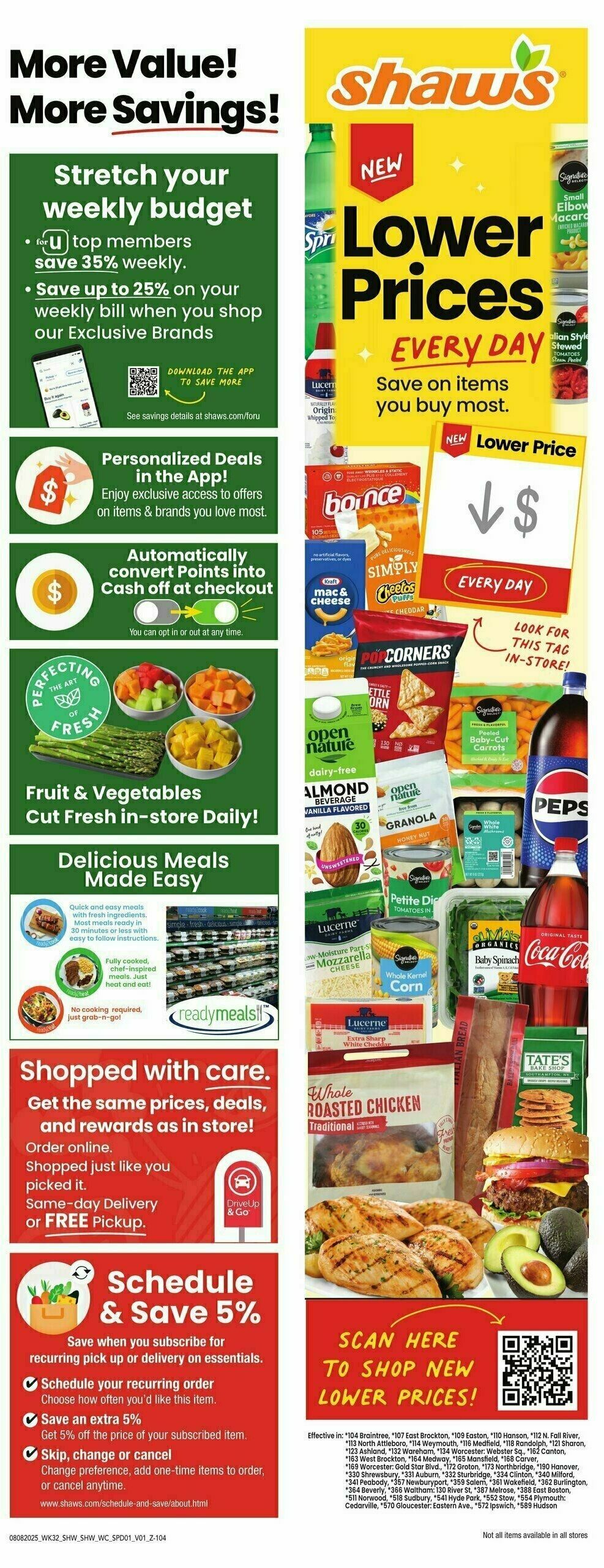 Shaw's Weekly Flyer from August 8