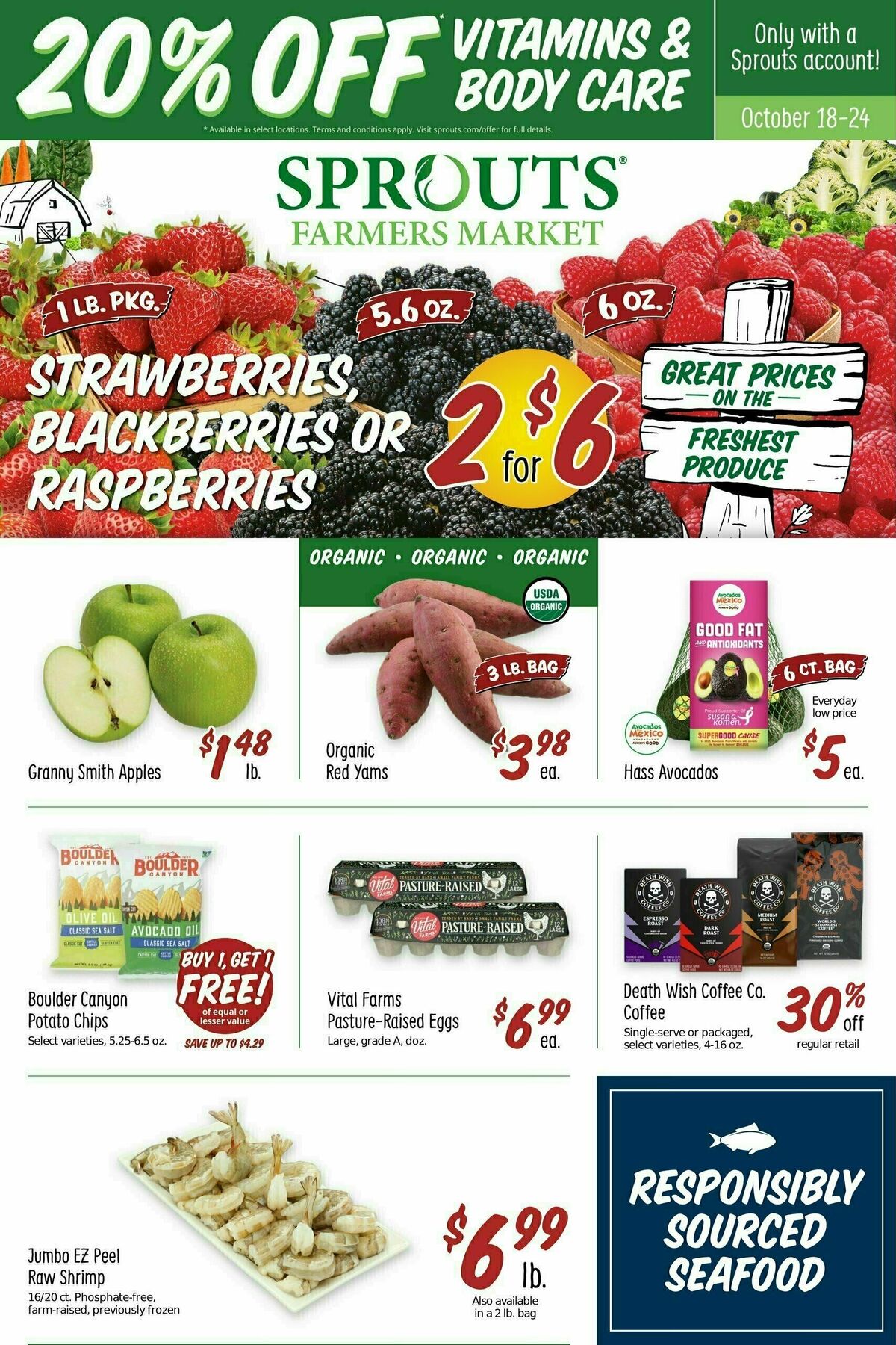 Sprouts Farmers Market Weekly Ad from October 18