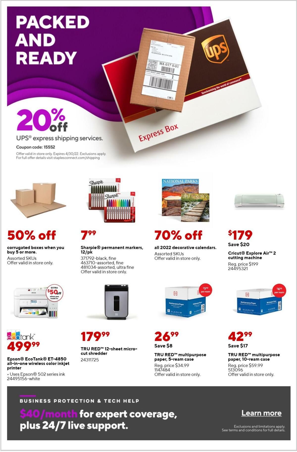 Staples Staples weekly ad from March 6